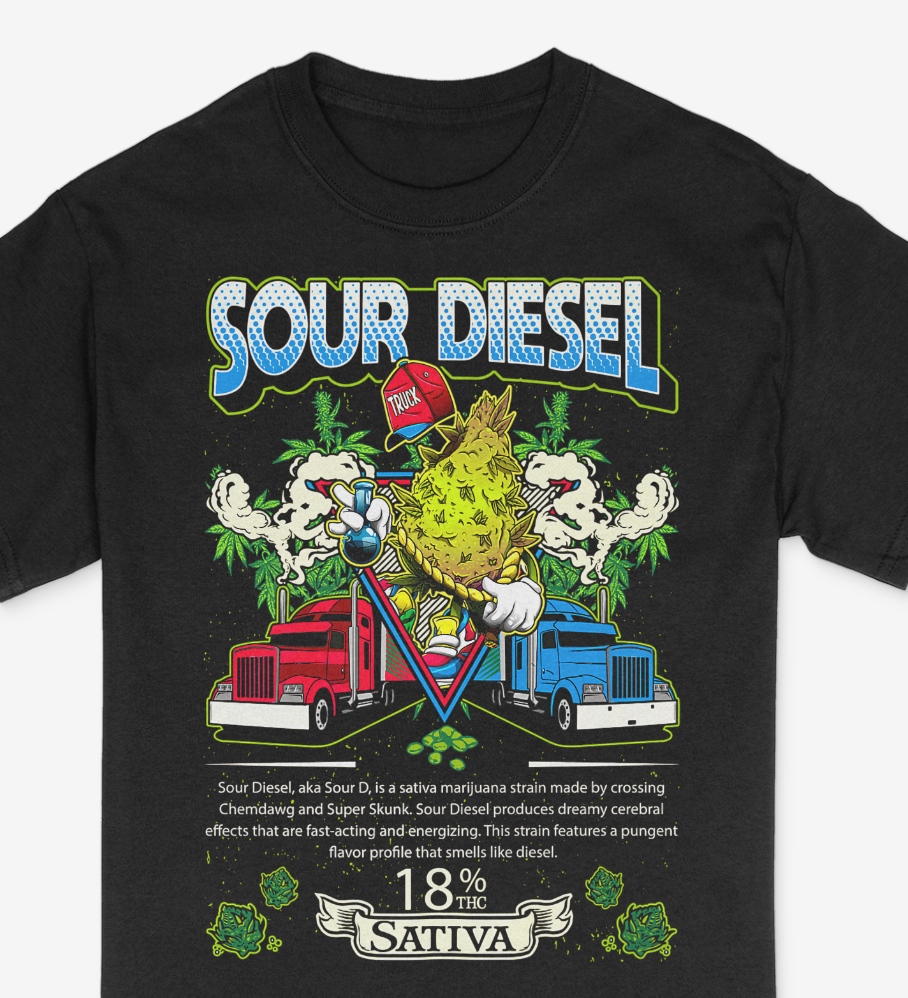 Strain Collection Sour Diesel Strain Shirt