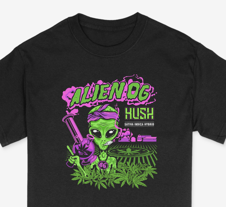 Alien OG Kush Strain Shirt