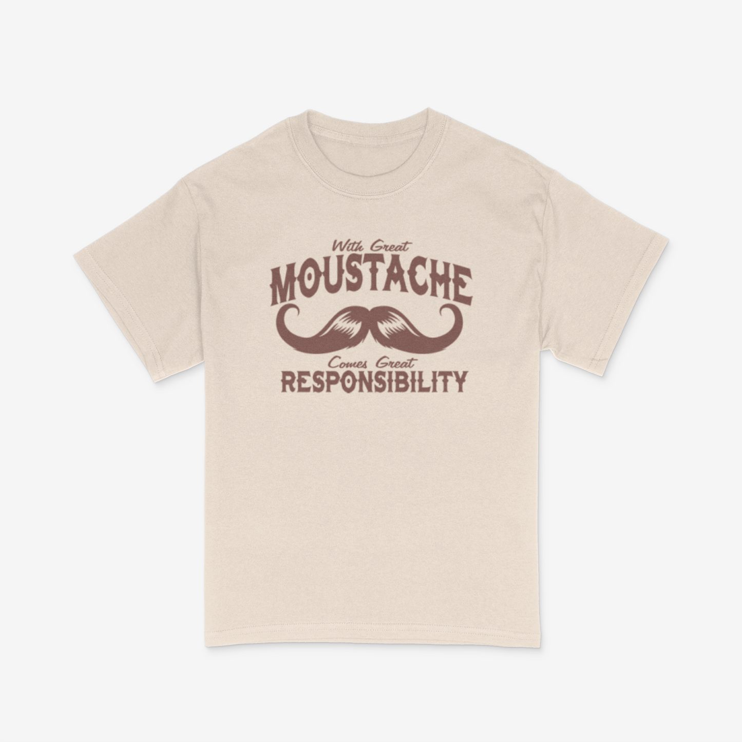 With Great Moustache Comes Great Responsibility Shirt