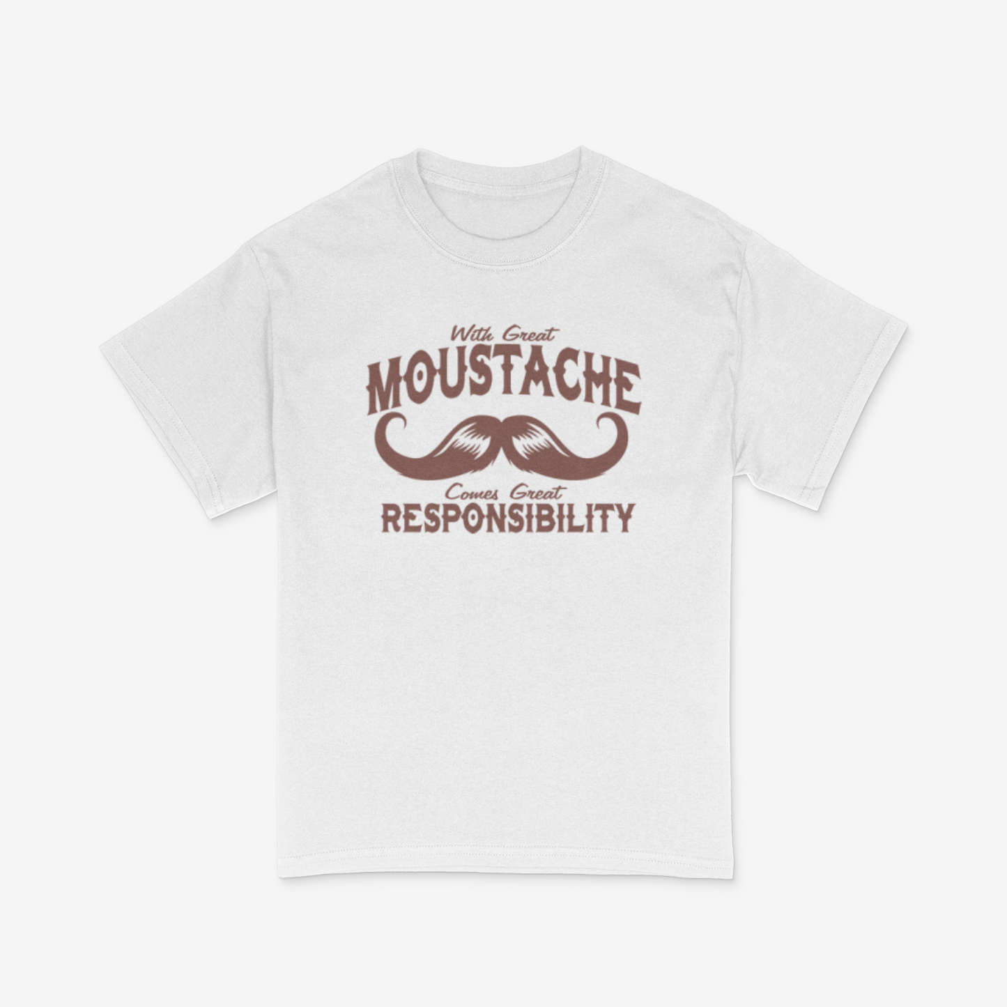 With Great Moustache Comes Great Responsibility Shirt